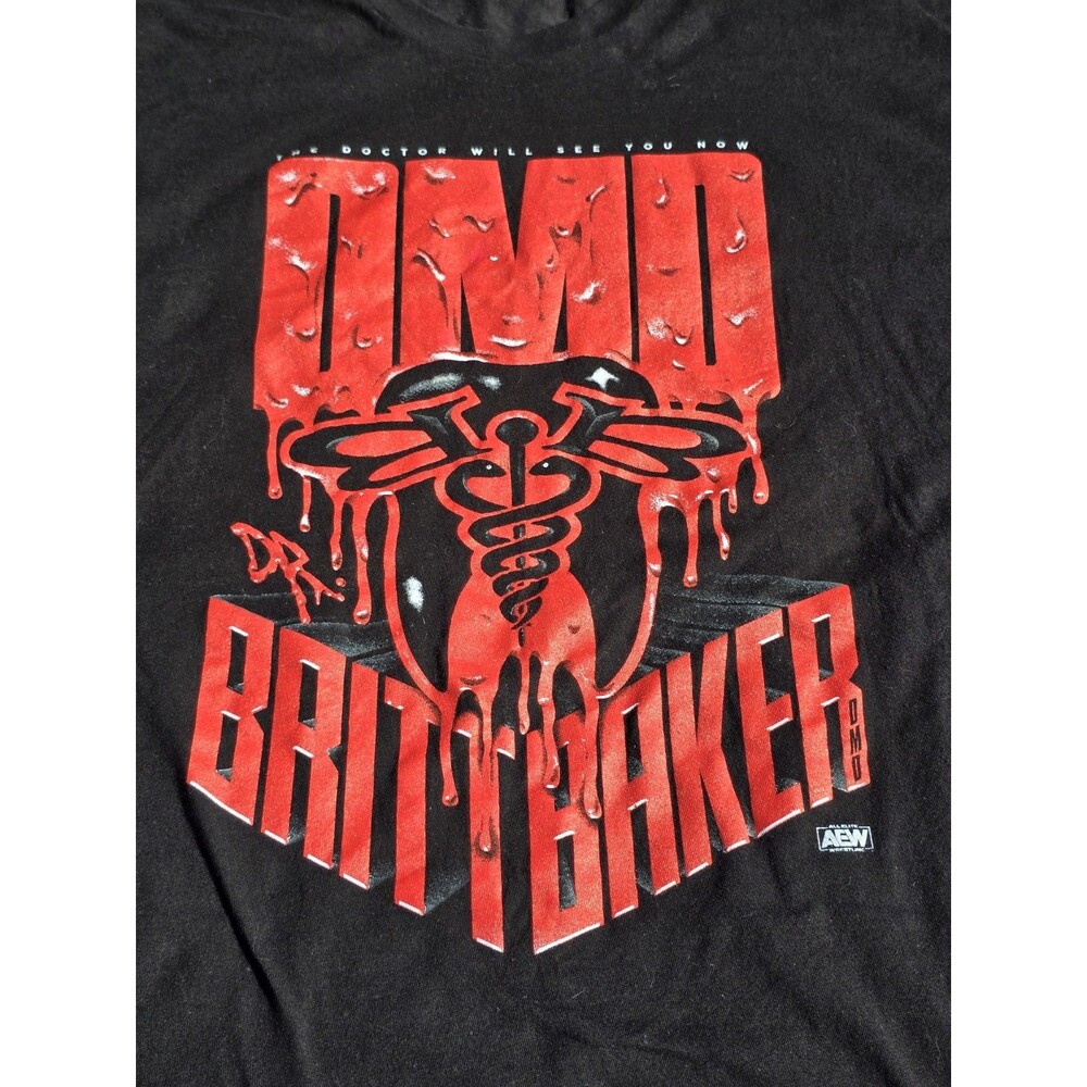 All Elite Crate Dr Britt Baker DMD Lockjaw XXXL T Shirt AEW No Size Tag